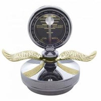 Chrome Aluminum Mototmeter Boyce w/ Base & Gold Wings