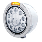 Stainless "Bullet" Half Moon Headlight & Turn Signals