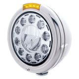 Stainless "Classic" Headlight & Dual Function Turn Signals