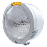 Stainless "Bullet" Half Moon Headlight & Turn Signals