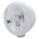 Chrome Guide 682-C Style Headlight H4 Bulb w/34 Amber LED