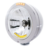 Stainless "Bullet" Classic Headlight & Dual Function Turn Signals