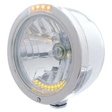 Stainless "Bullet" Half Moon Headlight & Dual Function Turn Signals