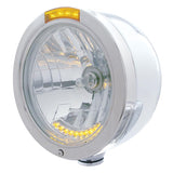 Stainless "Bullet" Half Moon Headlight & Turn Signals