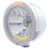 Stainless "Bullet" Half Moon Headlight & Turn Signals