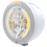 Stainless "Bullet" Half Moon Headlight & Turn Signals