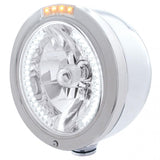 Stainless "Bullet" Half Moon Headlight & Dual Function Turn Signals