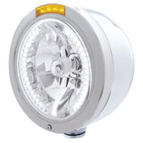 Stainless "Bullet" Half Moon Headlight & Turn Signals