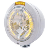 Stainless "Bullet" Classic Headlight & Dual Function Turn Signals