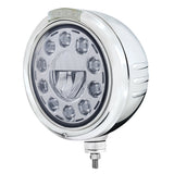 Stainless "Classic" Embossed Stripe Headlight & Dual Function Turn Signals