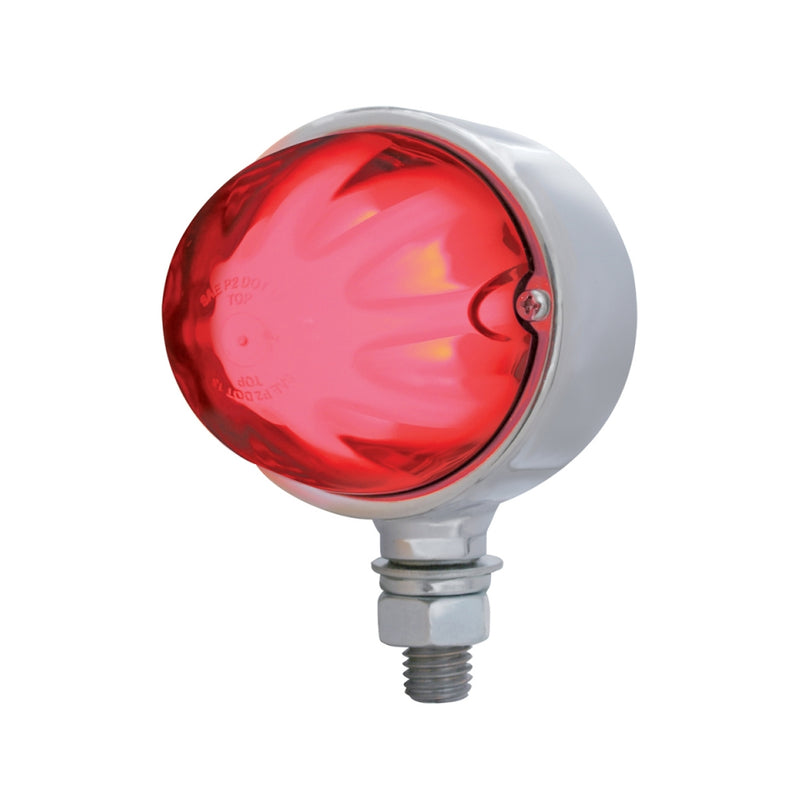 2PCS 17 LED Dual Function Watermelon Double Face Light Amber Red Chrome