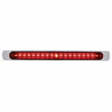 19 LED 17" Stop, Turn & Tail Light Bar w/ Bezel - Red LED/Red Lens