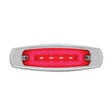 16 LED "GLO" Rectangular Clearance/Marker Light W/ Bezel - Amber LED/Amber Lens