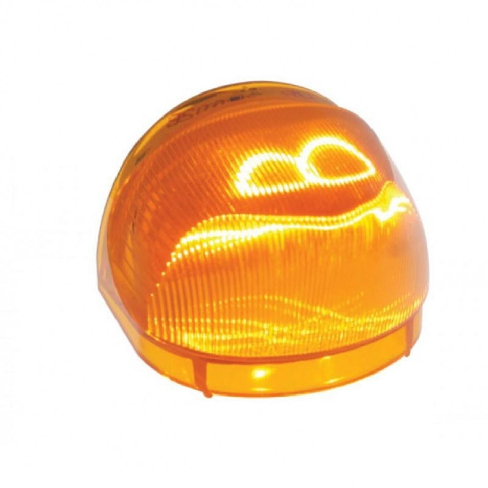 Guide Style Chrome LED Turn Signal Marker Lights – Amber 1157 Bulbs – Hot Rod Rat Rod