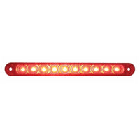 39 LED Reflector Double Face Turn Signal Light (Passenger) - Amber & Red LED/Clear Lens