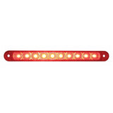 39 LED Reflector Double Face Turn Signal Light (Passenger) - Amber & Red LED/Clear Lens