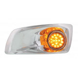 Kenworth T660 Front Bumper Light Bezel w/ 17 Amber LED Dual Function Lights