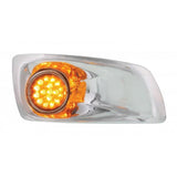 Kenworth T660 Front Bumper Light Bezel w/ 17 Amber LED Dual Function Lights