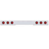 1 Piece Rear Light Bar w/ Six 36 LED 4" Lights & Visors