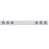 1 Piece Rear Light Bar w/ Six 36 LED 4" Lights & Visors