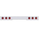 1 Piece Rear Light Bar w/ Six 36 LED 4" Lights & Visors