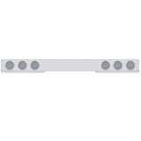 1 Piece Rear Light Bar w/ Six 36 LED 4" Lights & Visors