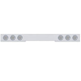 1 Piece Rear Light Bar w/ Six 7 LED 4" Reflector Lights & Bezels