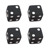 Red Dice Valve Caps W/ White Dots (4 Pack)