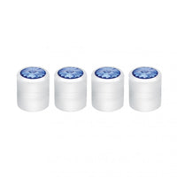 Chrome Round Valve Caps w/ Diamond (4 Pack)