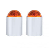 Dome Lens Bumper Guide Top w/ Chrome Base - (2 Pack)