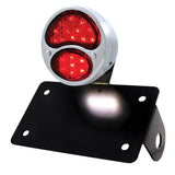 LED Ford Tail Lights w/ Black Horizontal License Bracket