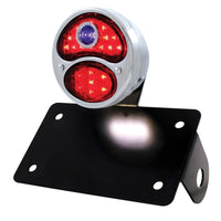 LED Ford Tail Lights w/ Black Horizontal License Bracket