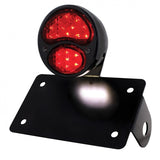 LED Ford Tail Lights w/ Black Horizontal License Bracket