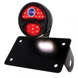 LED Ford Tail Lights w/ Black Horizontal License Bracket