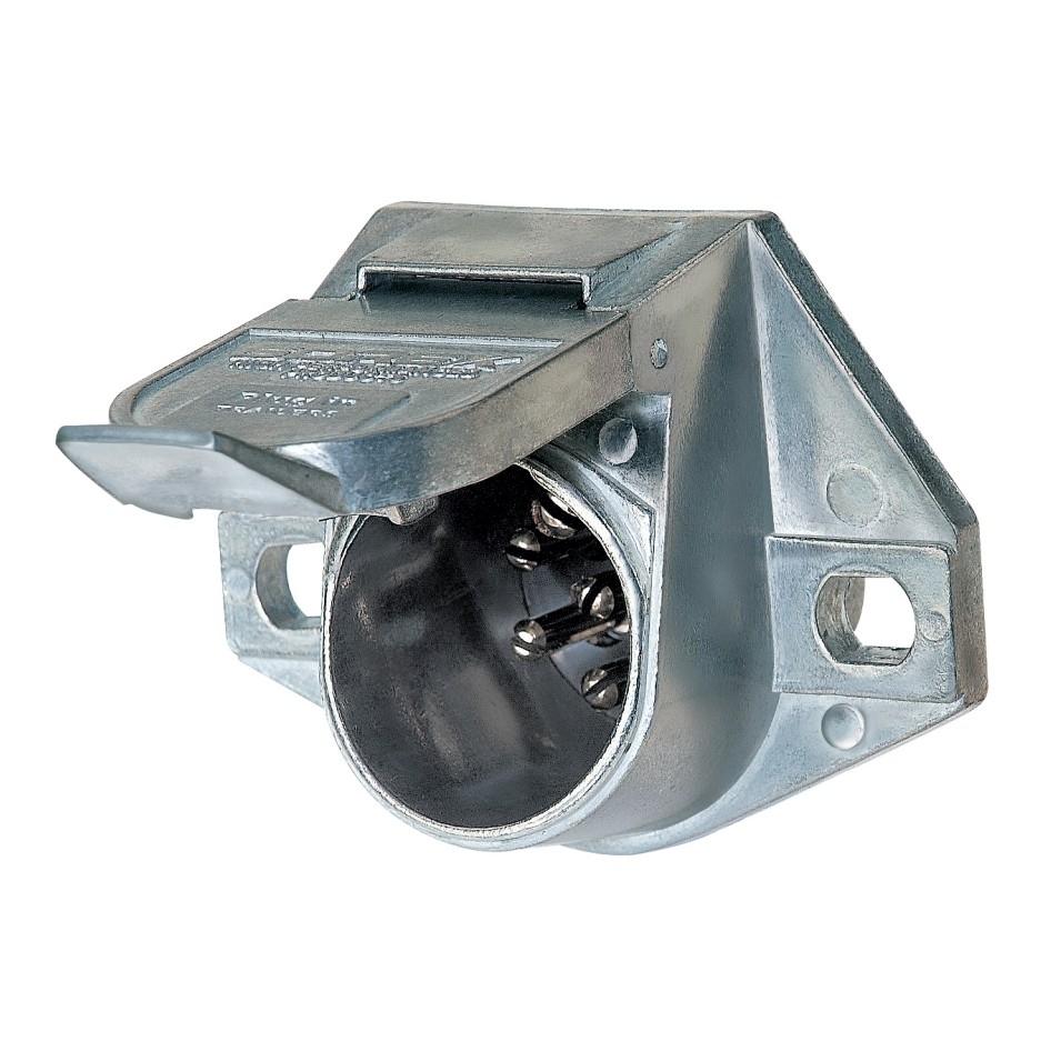 Split Pin Connector Round 7-Way Female Connector - Split Pin | Grask Truck Group