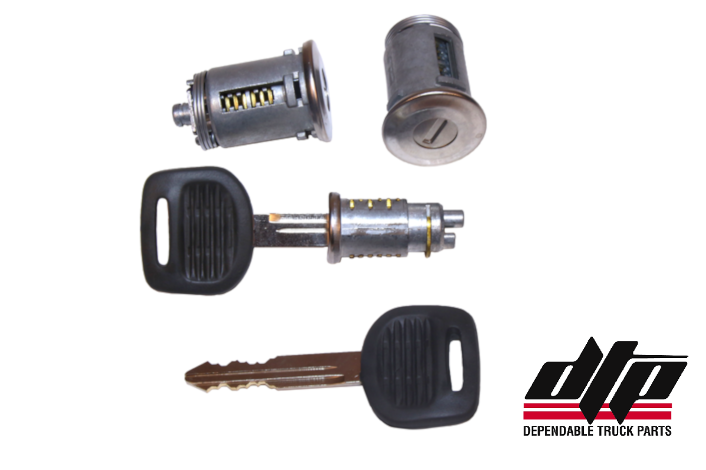 Door Lock Cylinder W/ Key Set | Grask Truck Group